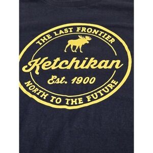 Ketchikan‎ The Last Frontier Est 1900 North to the Future T Shirt XXL Navy /0154